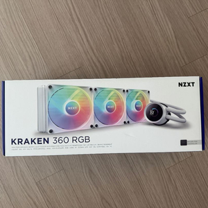NZXT 크라켄 360 RGB 화이트 모델 판매합니다