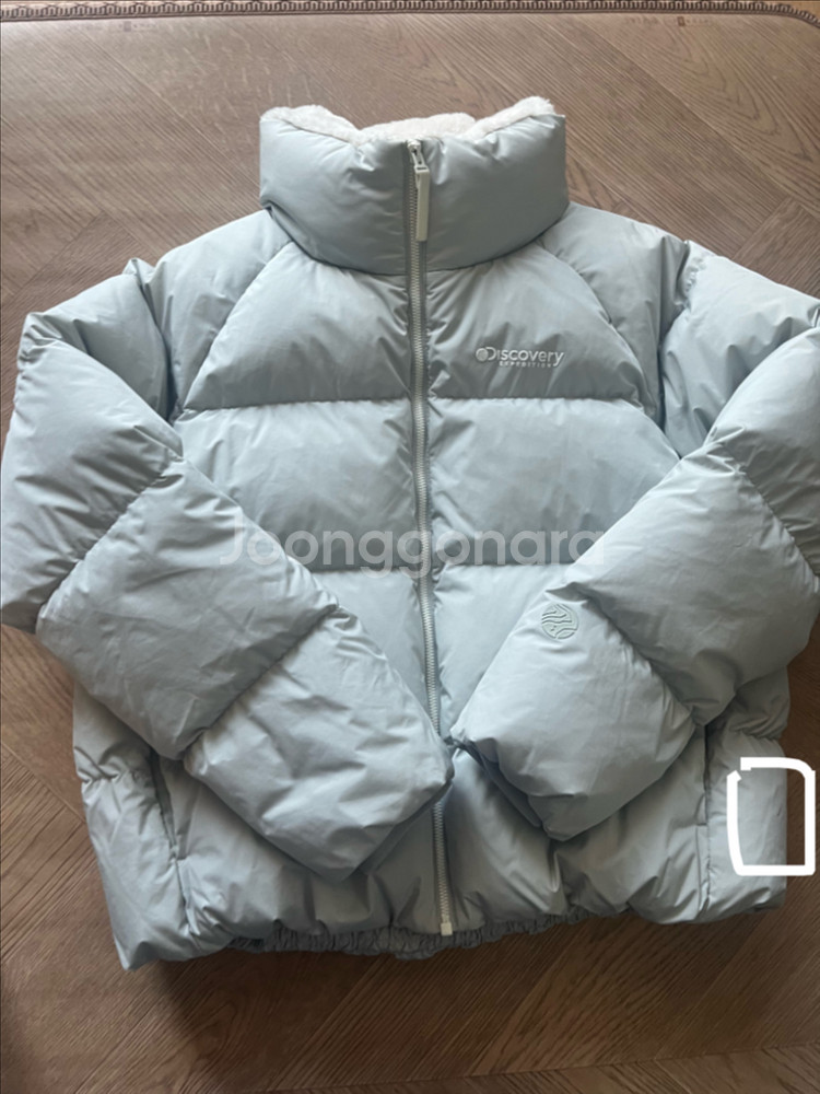 디스커버리 여성 숏패딩 90사이즈 민트색--0