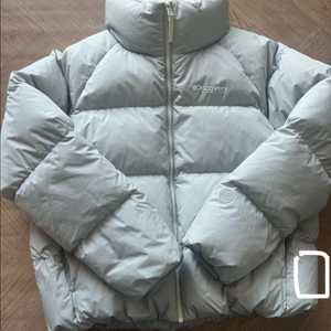 디스커버리 여성 숏패딩 90사이즈 민트색