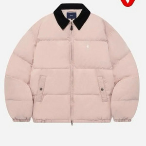 예일 yale SHORT PUFFER PADDING 패딩핑크 M