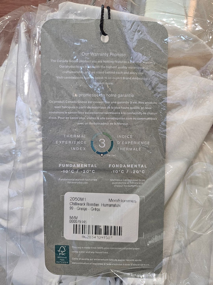 새제품) 캐나다 구스 칠리왁 봄버 휴먼네이처 사이즈 100--1