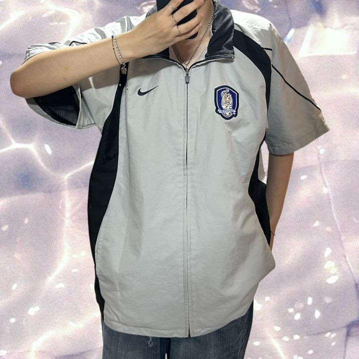 나이키 국대 반팔 바람막이 자켓 그레이 XXL 110--1