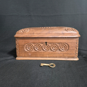 근대사 엔틱 소품 나무 보석함