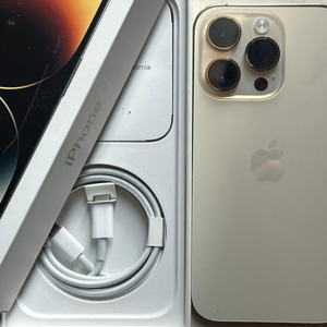 아이폰 14pro프로128기가 골드 풀박스(배터리90)