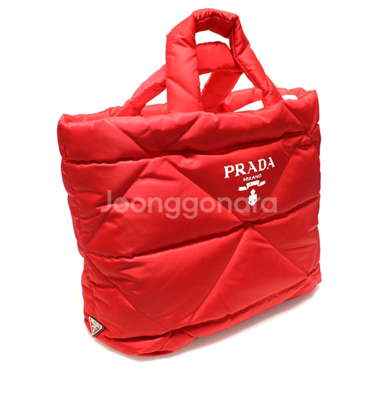 프라다 패딩 토트백--0