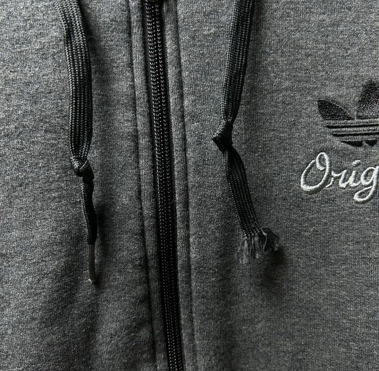 아디다스 양털 후드집업 챠콜 블랙 그레이 100--4