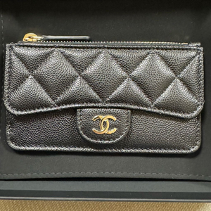 샤넬 클래식 캐비어 지퍼 카드지갑 내장칩 새제품