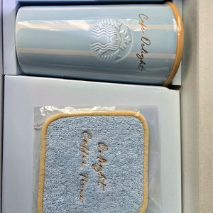 스타벅스 시크릿 딜라이트 머그 앤 코스터 블루 스카이 머그컵