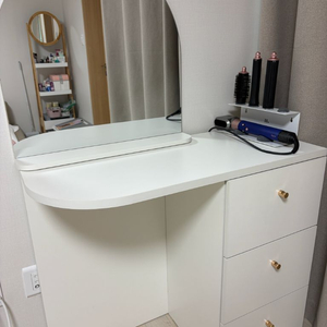 화이트 화장대 (거울포함)