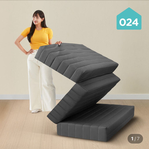 024홈 3단 접이식 토퍼 매트리스 멀티싱글 14cm