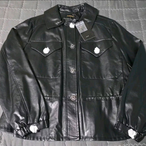 (새상품) 여성 주얼리 인조 가죽자켓 77