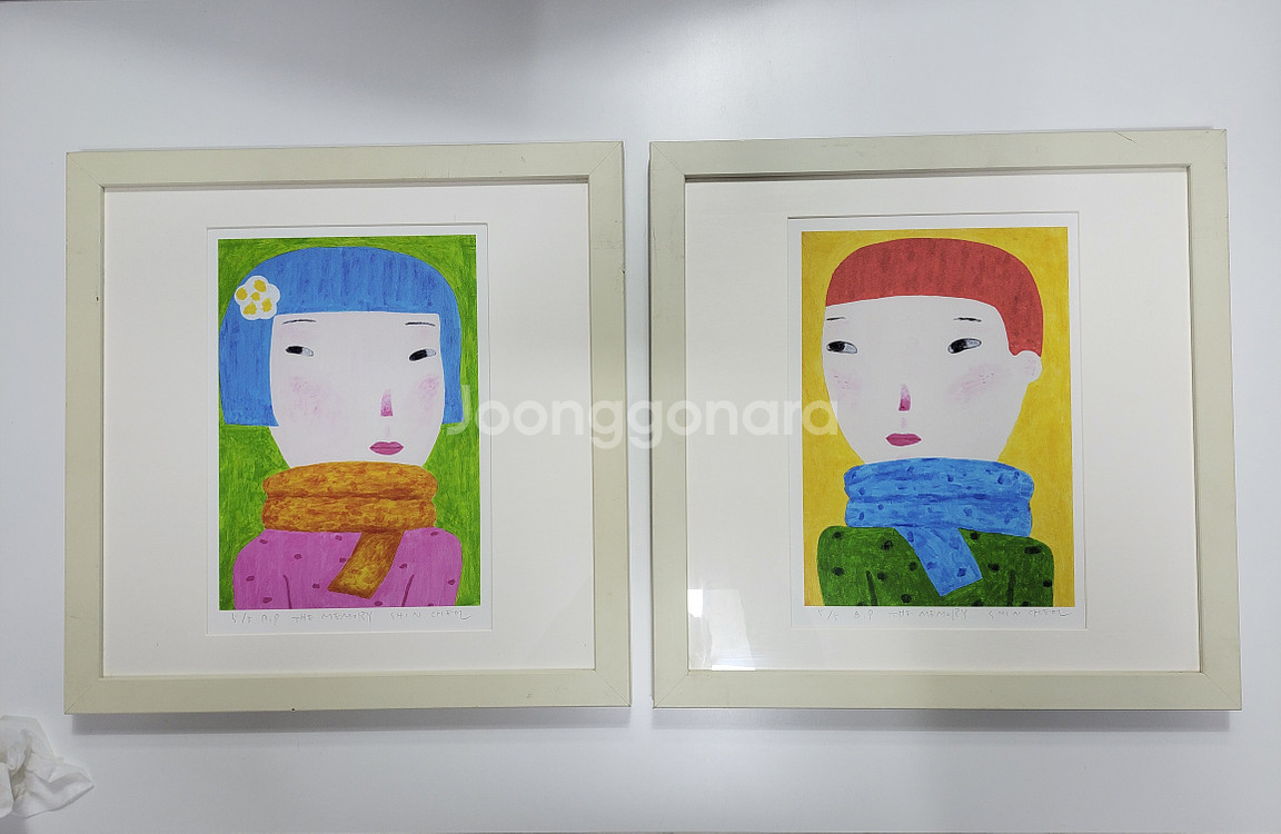 아티스트 신철 그림 액자 세트--0