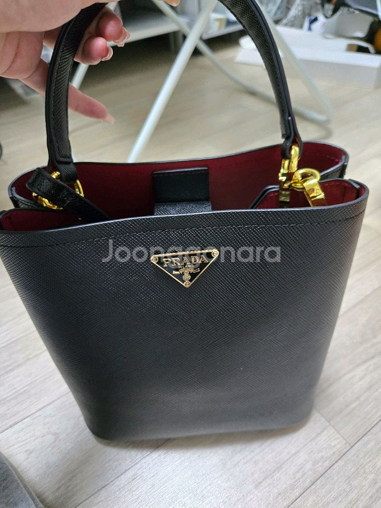 프라* 사피아노 레더 토드백--0