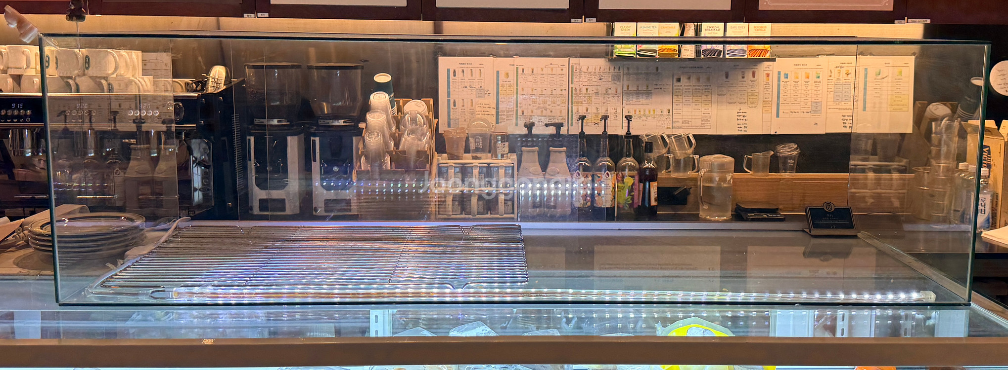 카페용 유리 진열장 1200--0