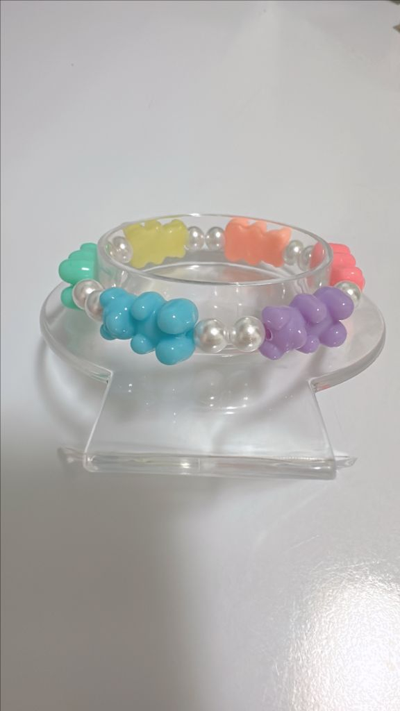 하리보 진주 비즈팔찌--6