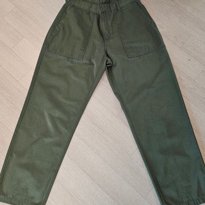 프리즘웍스 와이드 퍼티그 팬츠 L사이즈 카키색