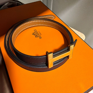 에르메스 포커스벨트 검정카멜 정품