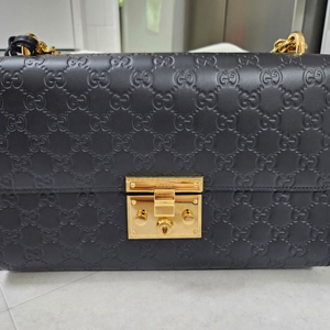 구찌 패드락 스몰 블랙 숄더백 이미지