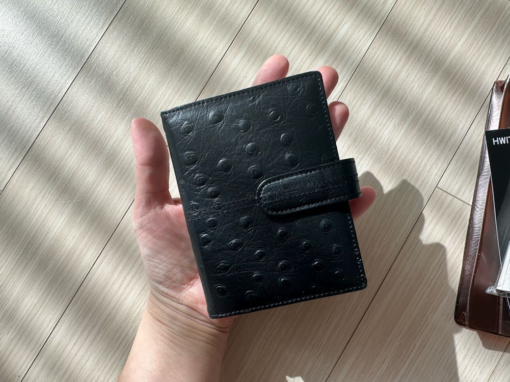 오롬 5공 미니다이어리 가죽다이어리--9