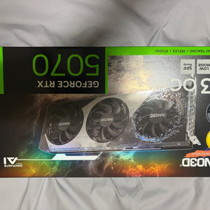 INNO3D 지포스 RTX 5070 OC D7 12GB X3 새상품 팝니다