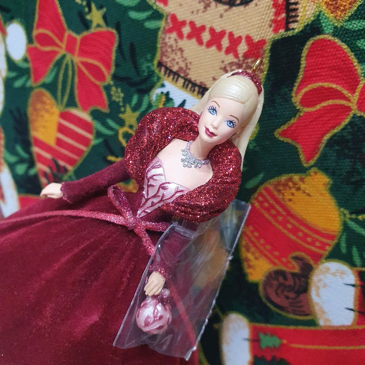 홀마크 바비 오너먼트 빈티지 크리스마스 트리 장식 이미지
