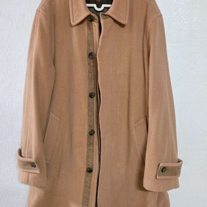 ZIOZIA 남성 베이지 모직 코트, 겨울 코트.