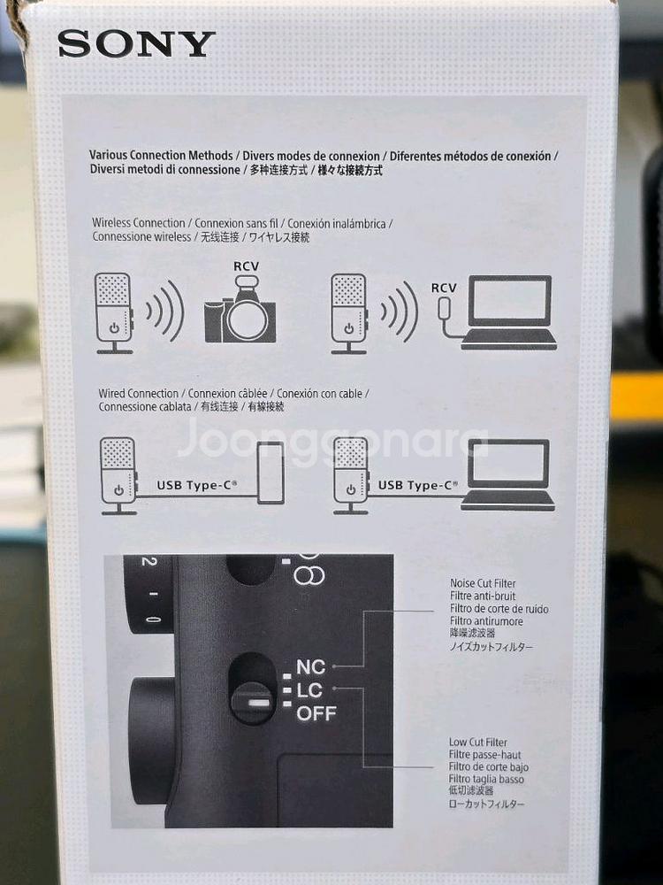 소니 ECM-S1 마이크 세트. 거의새제품--8