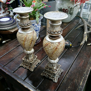 모자이크가 예쁜 캔들 홀더2개