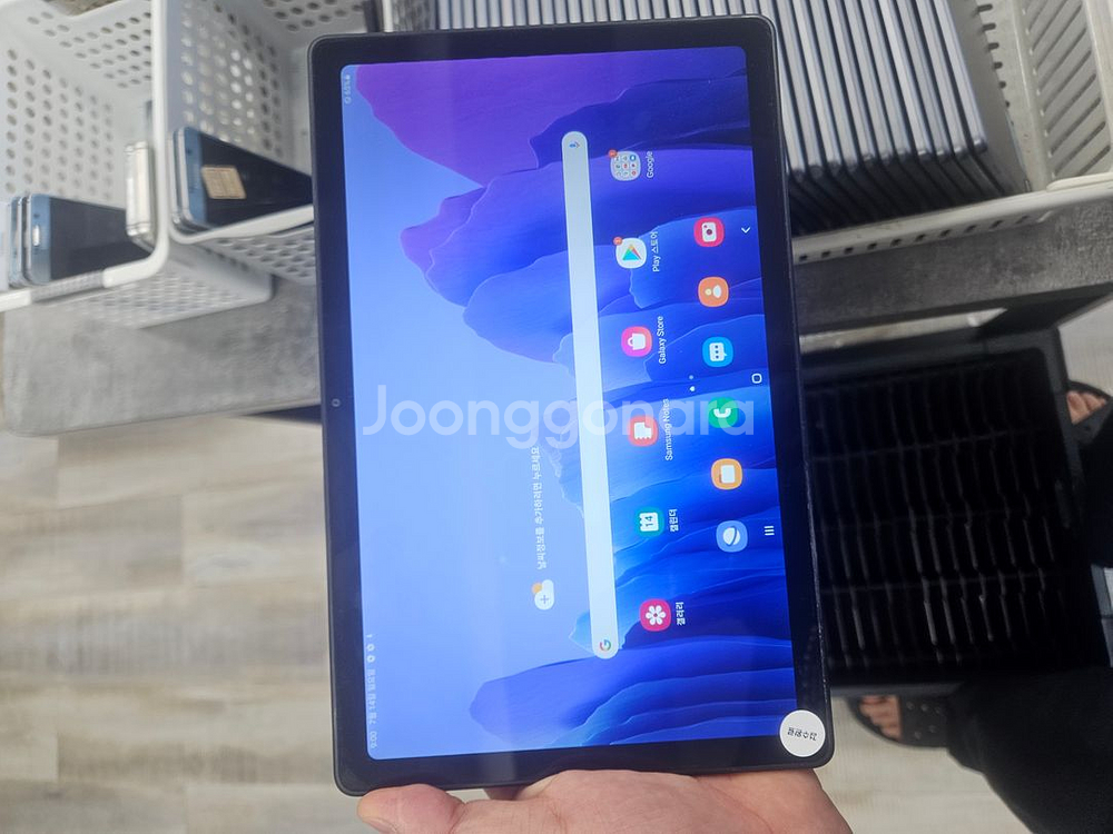 실사진 삼성 갤럭시탭A A7 셀룰러 중고폰--0
