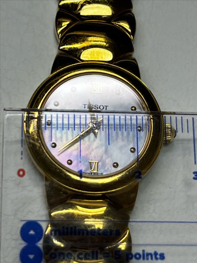 티쏘 여성용 골드 시계 g324k--1