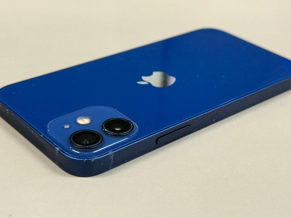 *18만원* 자급제 아이폰12미니 블루 128G 미파손 무잔상 단말기--4