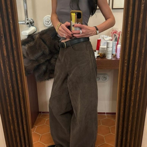 아웃핏 알버트팬츠 브라운M