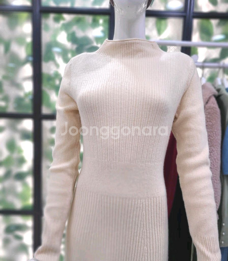 듀엘 울100% 니트 원피스 에고이스트 오즈세컨 마인 시스템 마쥬 가니 럭키슈에뜨--1