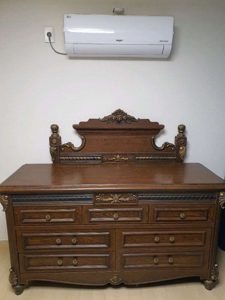 이재명 대통령 동상이몽 너는내운명 엔틱 침대 협탁 화장대 서랍장 거울--3