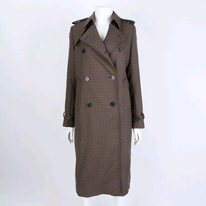 [산드로] 신세경 체크 트렌치 코트