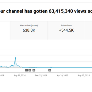 54만명 구독자 유튜브 채널