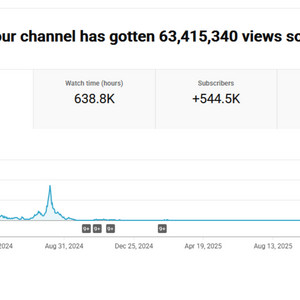 54만명 구독자 유튜브 채널