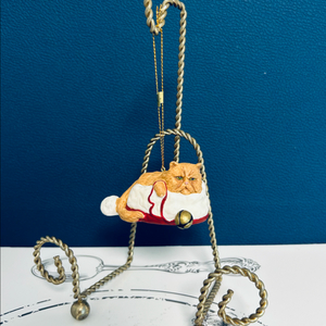 미국 빈티지 The Greenwich Workshop의 고양이 오너먼트