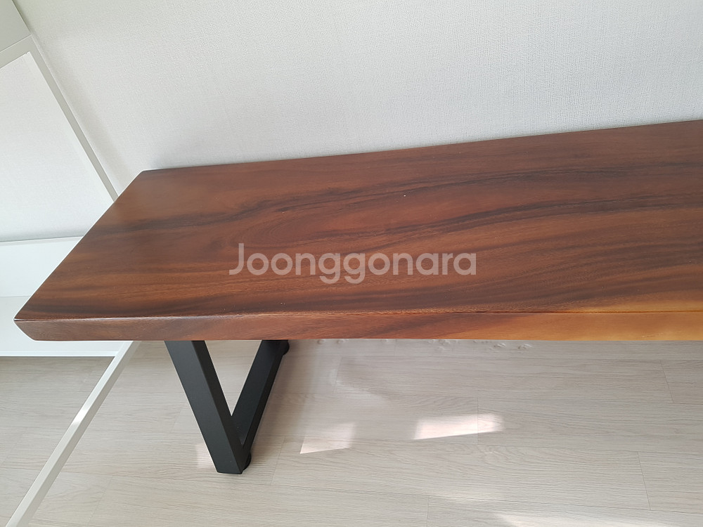 우드슬랩(레인트리) 벤치의자 (230cm)--1