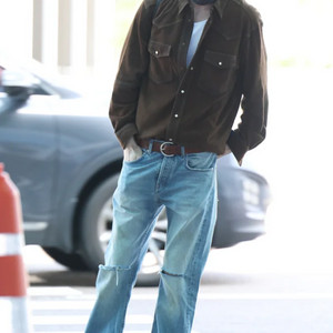 이자벨마랑 아드리안 스웨이드 셔츠 L (이수혁착용)