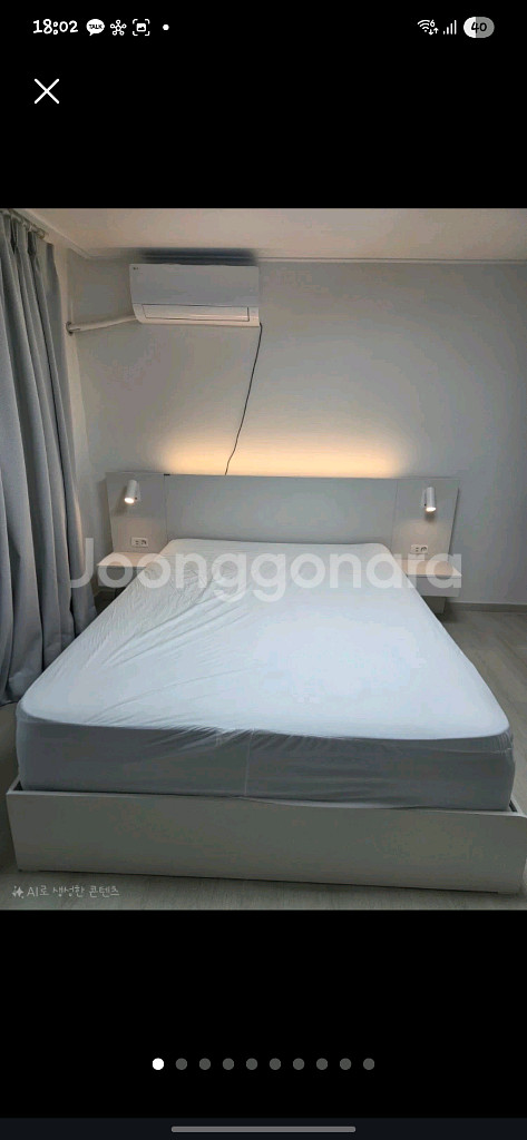 리바트 피아프 호텔침대 퀸 서랍형(1년미만사용)--0