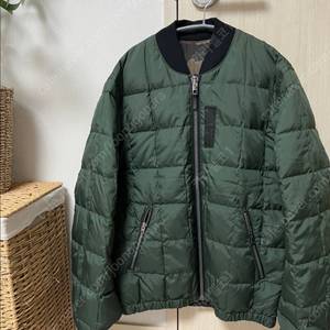 코치 카모 패턴 양면패딩 점퍼