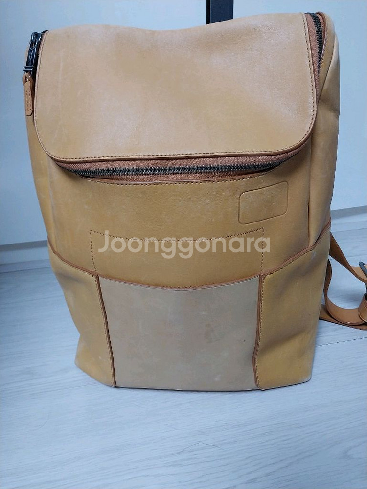 투미 정품 천연 가죽 백팩--0