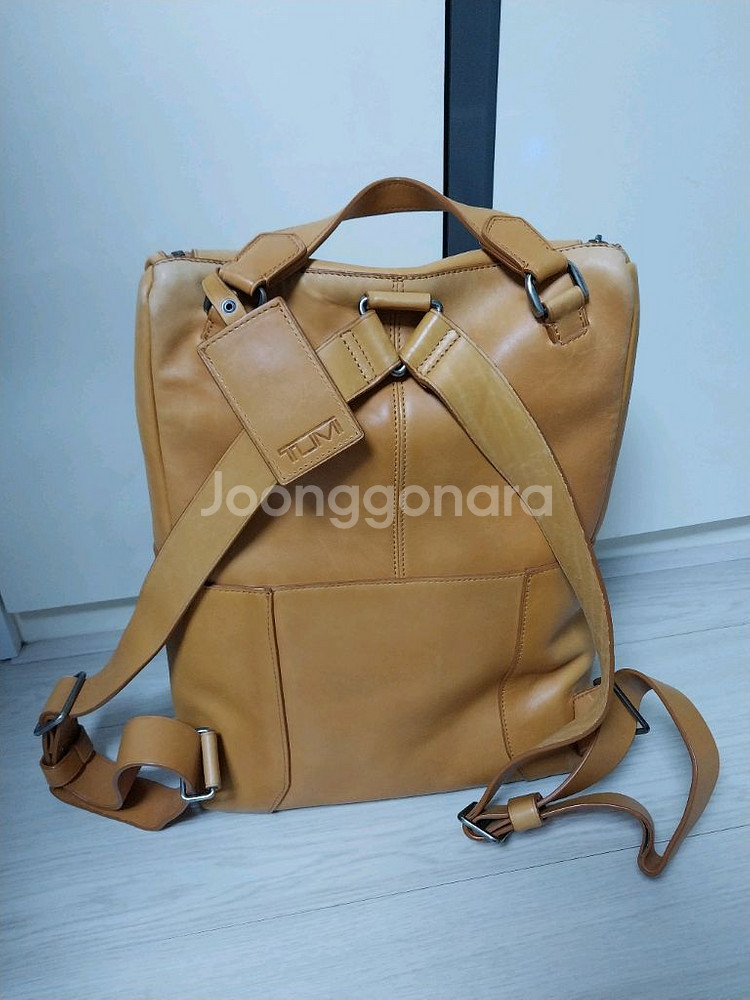 투미 정품 천연 가죽 백팩--3
