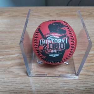 엘지트윈스 선수였던 김현수 2000안타 기념구