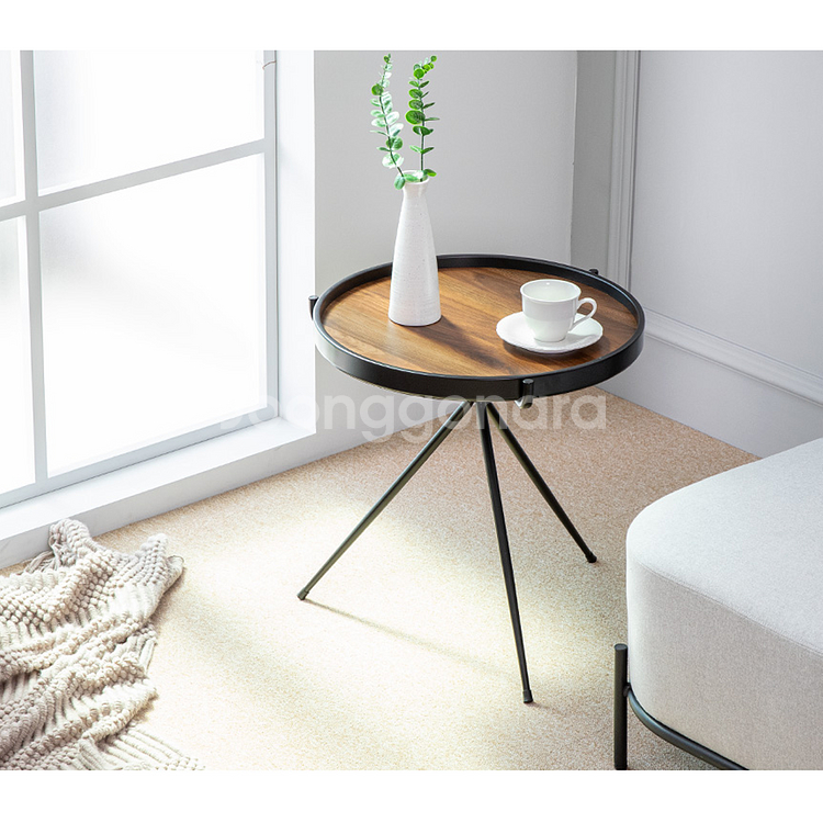 [재고정리세일] Sole 인더스트리얼 감성 철제 트레이 테이블--0