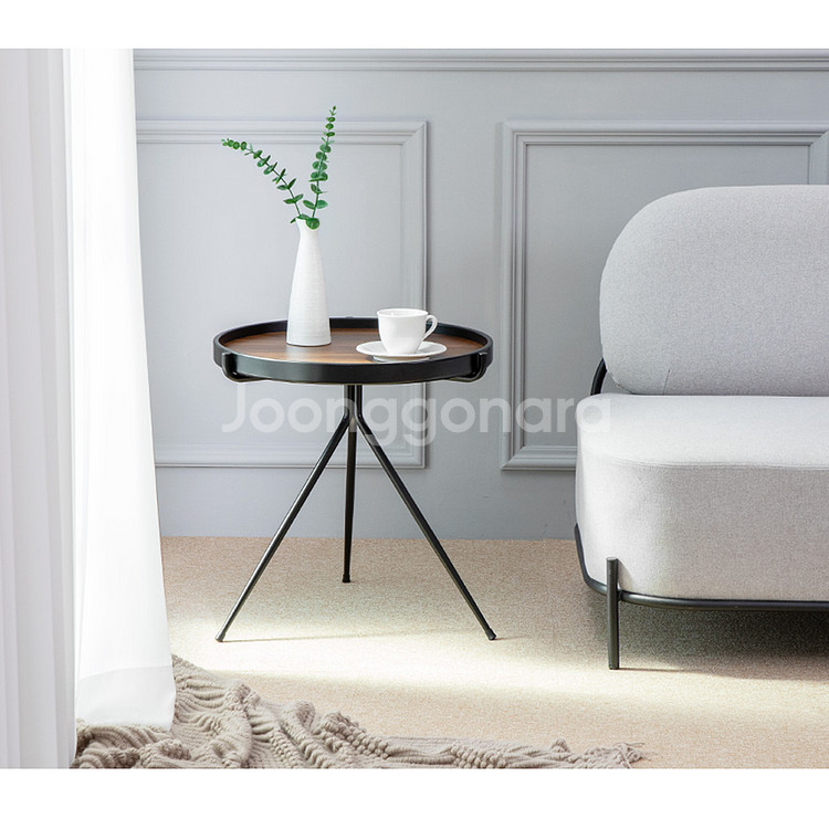 [재고정리세일] Sole 인더스트리얼 감성 철제 트레이 테이블--1