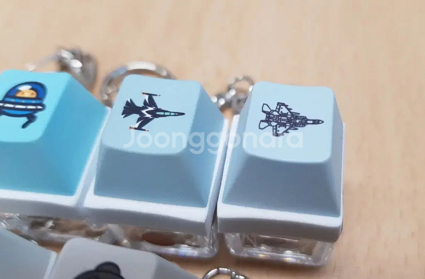 서울에어쇼 키보드 포인트 키캡 (전투기 등 6종 기념품)--5