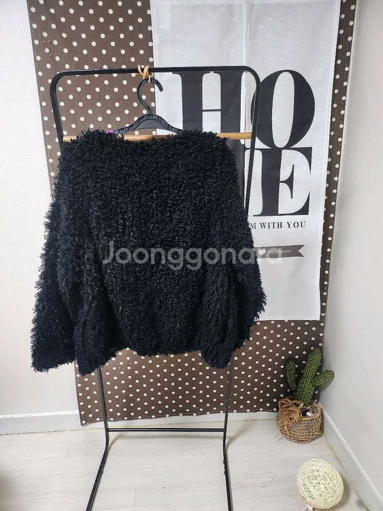 뽀글이 오픈가디건--1