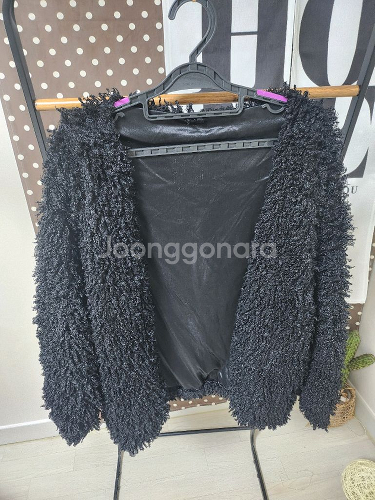 뽀글이 오픈가디건--2